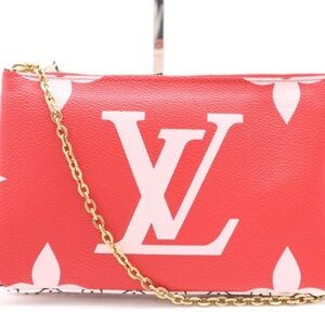 Louis Vuitton Monogram Double Pattern Double Zip Crossbody Bag